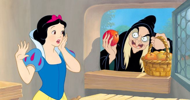 Snow White and the poisoned apple